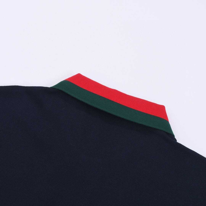G*u*i cotton polo shirt navy