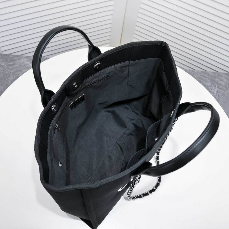 Ch*el deauville tote black