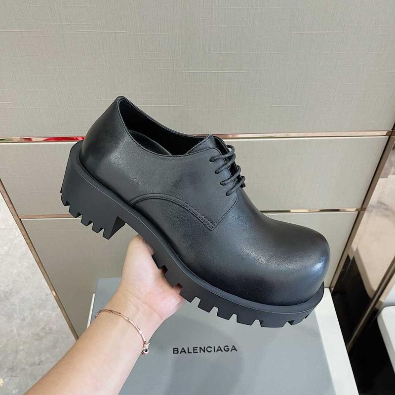Ba*len*cia*ga rhino derby shoes black