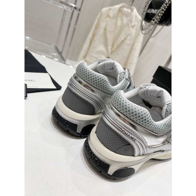 Ch*el cc runner grey green sneaker