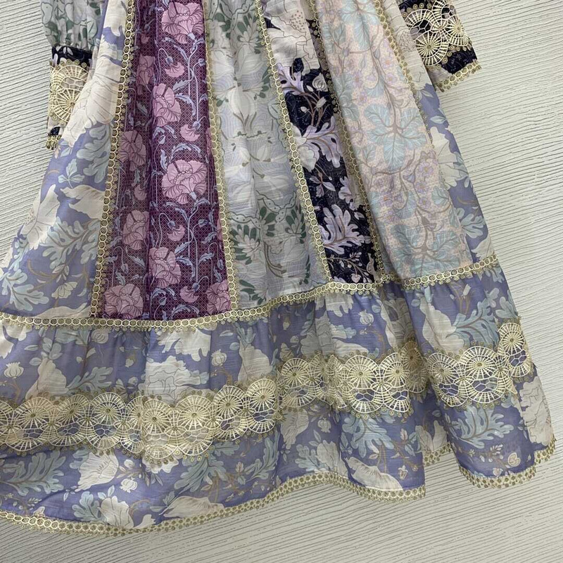 Zimmermann Celestial Silk Minidress  Floral
