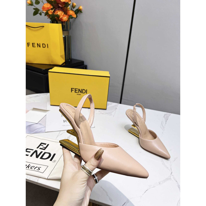 F**di first slingbacks pumps pink