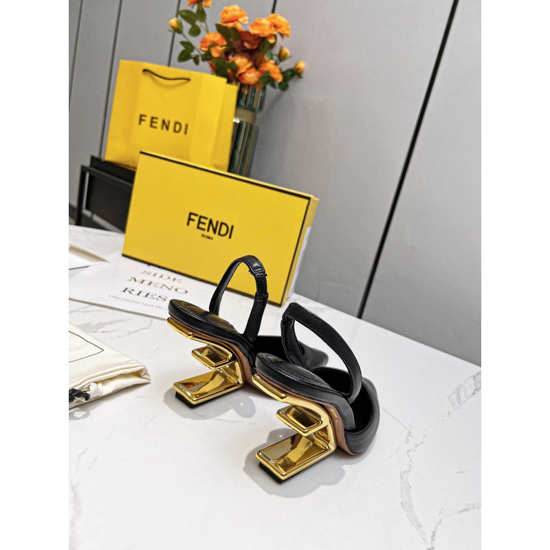 F**di first slingbacks pumps black