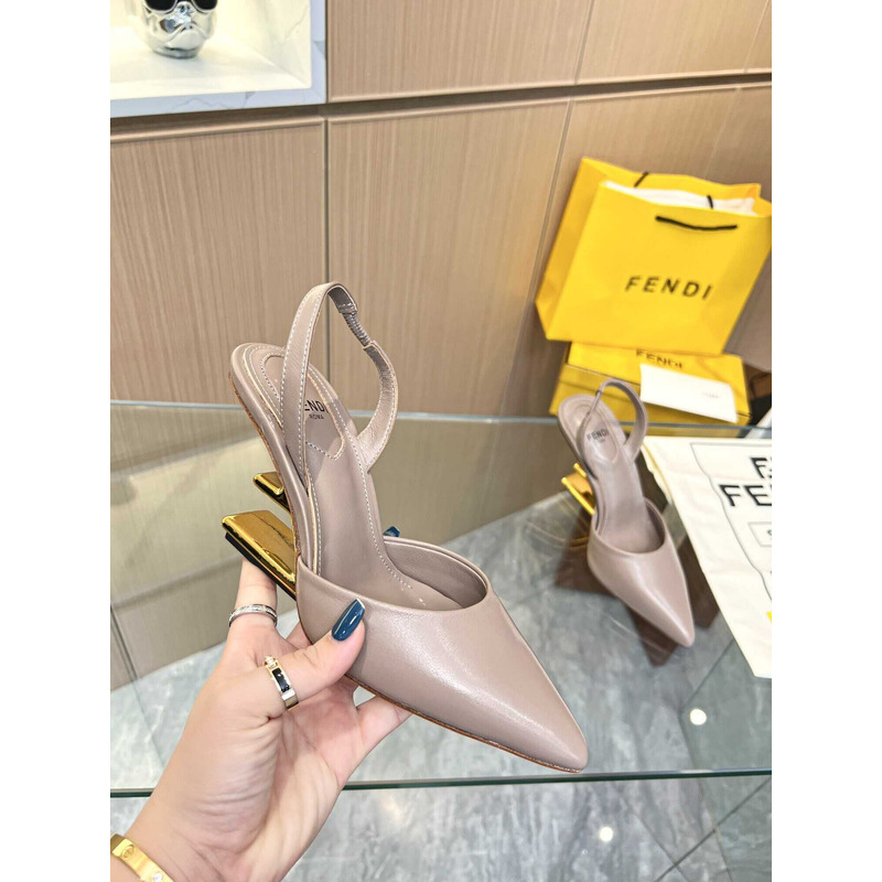 F**di first slingbacks pumps nude pink
