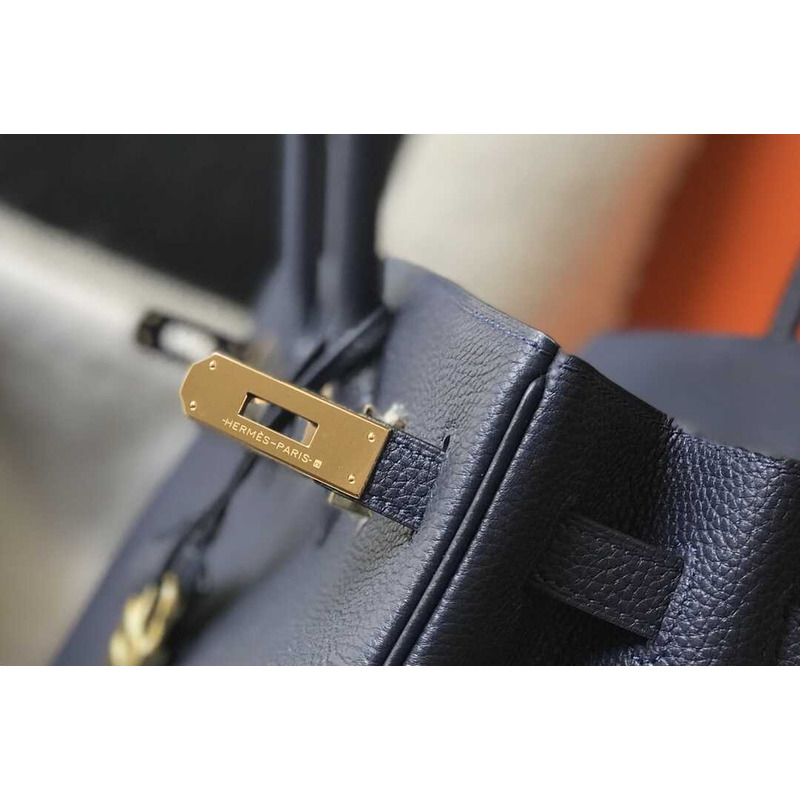 H**mes  birkin togo 35 gris tourterelle dark blue