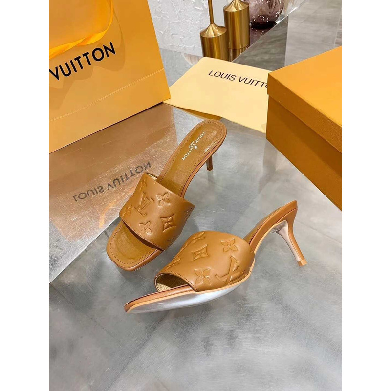 l**is V*t*n revival mule heel brown