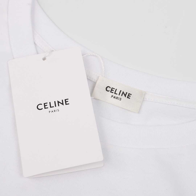 Ce**e cotton logo t shirt white