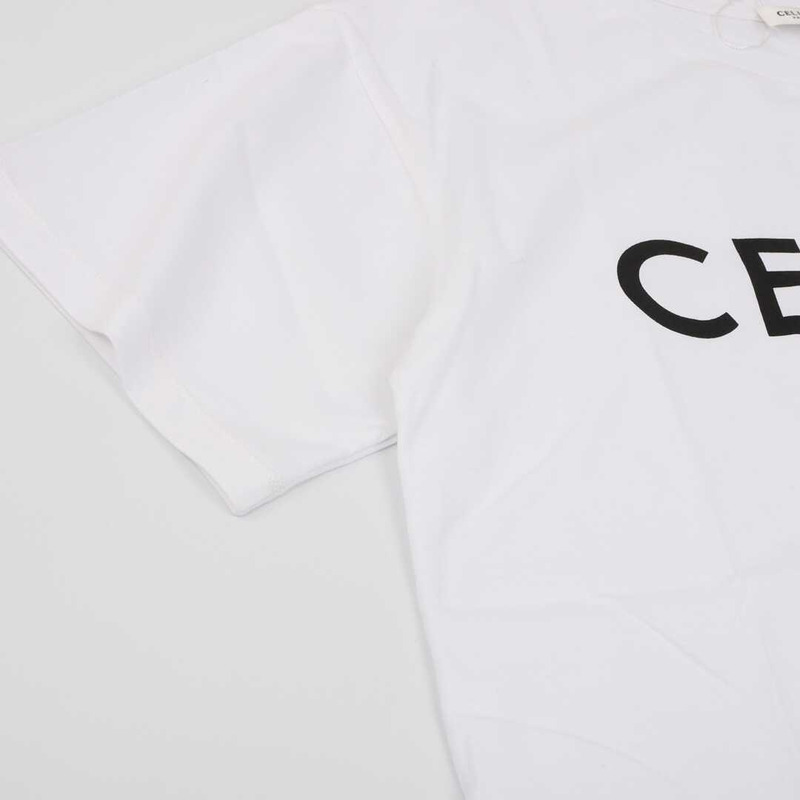 Ce**e cotton logo t shirt white