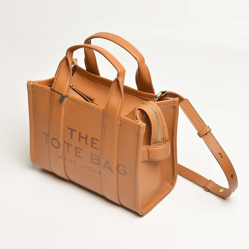 Marc Jacobs  The Leather Mini Tote Leather Tote Bag - Mini/Brown