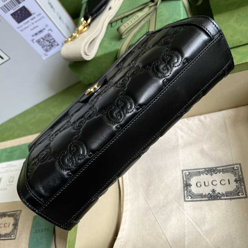 G*u*i gg matelasse small bag black leather