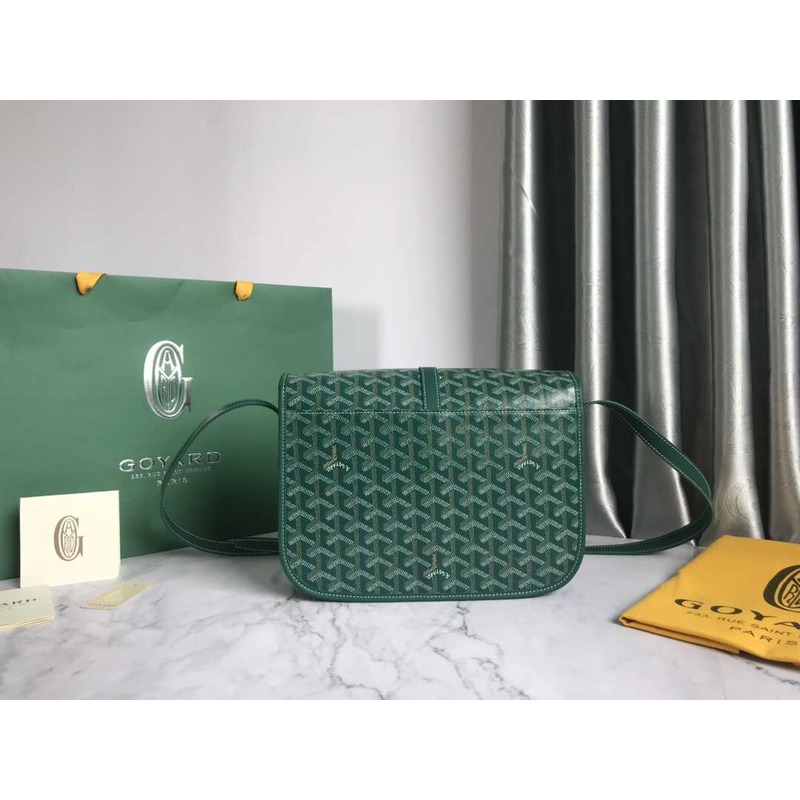 Go*ard belvédère medium canvas & leather green