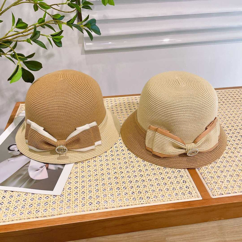 Ch*el summer straw bucket hat