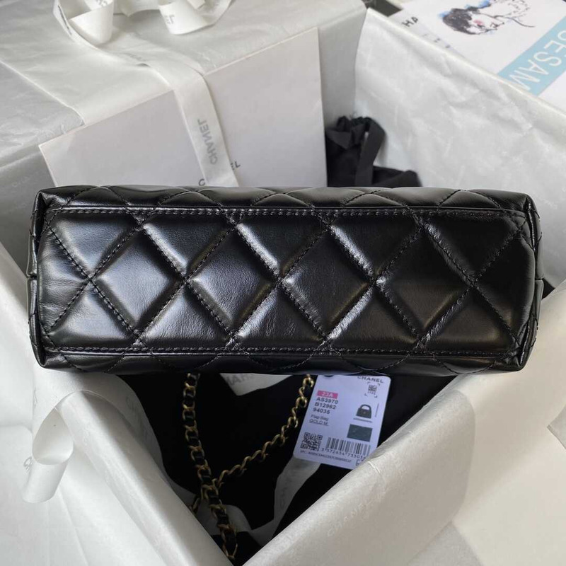 Ch*el fall-winter 2023 mini bag with handle pink black