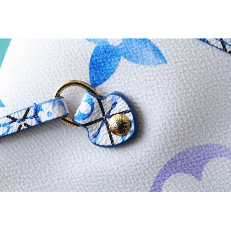 l**is V*t*n  neverfull mm monogram blue