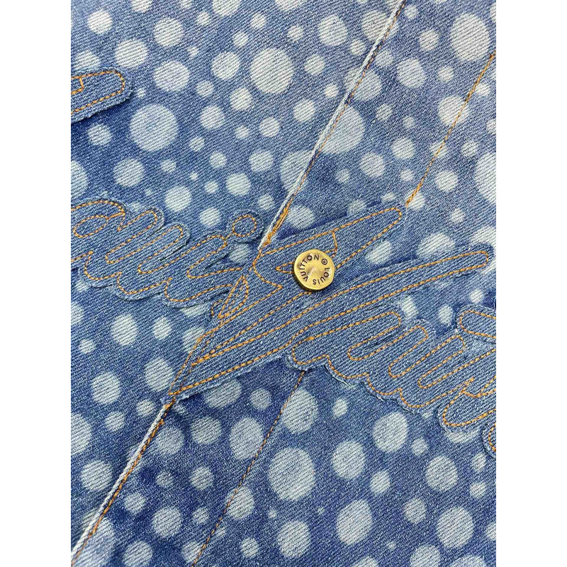 LV x YK Infinity Dots Denim Shirt
