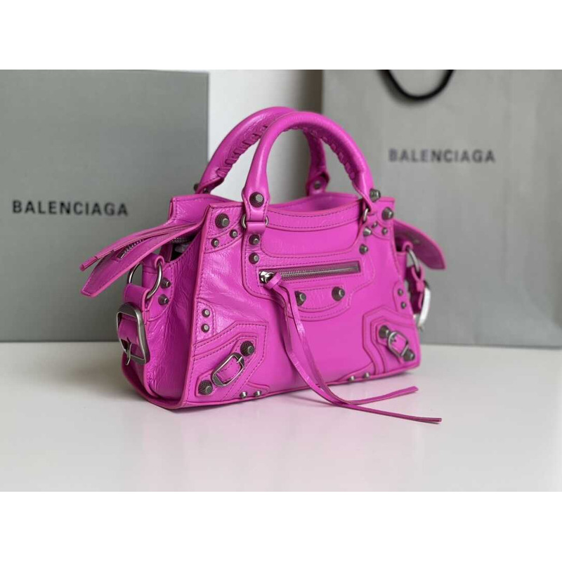 Ba*len*cia*ga Ba*len*cia*ga neo cagole small tote purple
