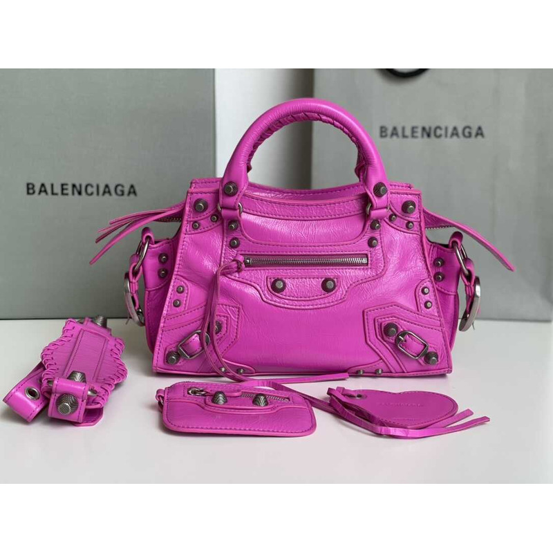 Ba*len*cia*ga Ba*len*cia*ga neo cagole small tote purple
