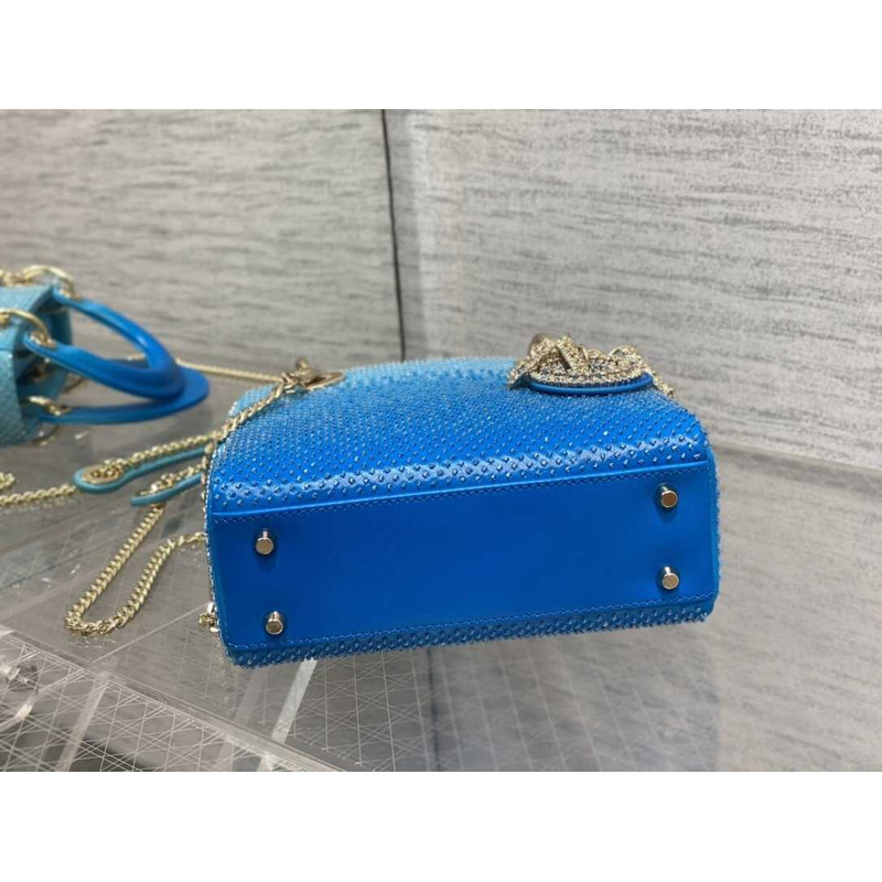 D*or ladyD*or glitter gradient bag blue