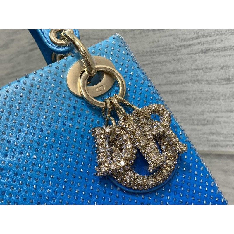 D*or ladyD*or glitter gradient bag blue