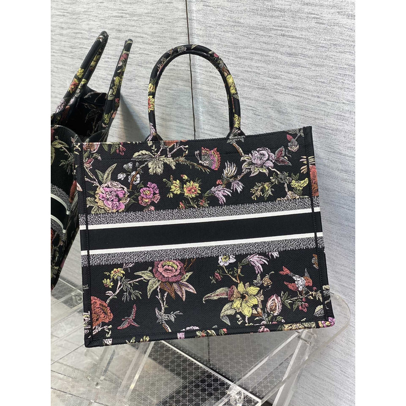 D*or large D*or book tote handbag embroidery