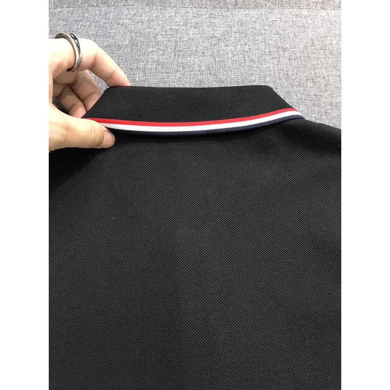Moncler Logo Polo Shirt Black T Shirt