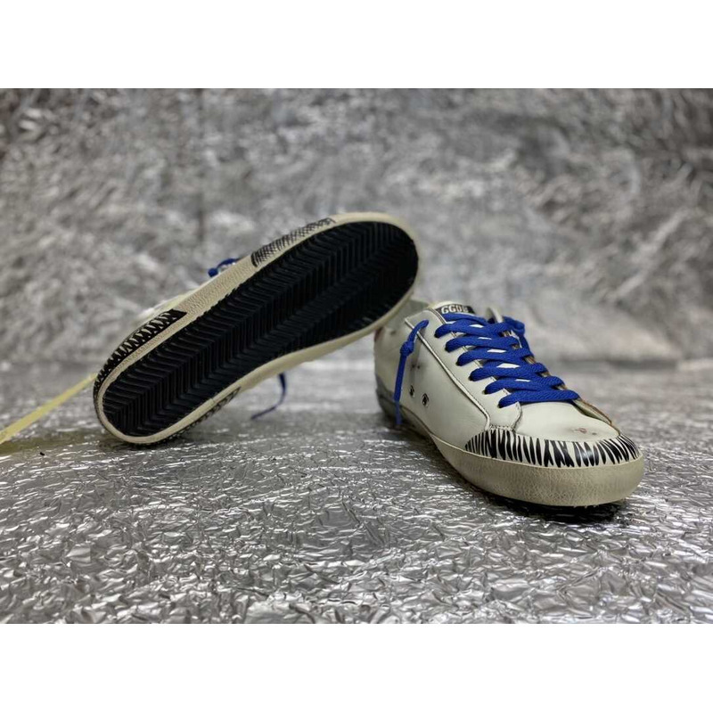 GGDB Leather Low-Top Sneakers White