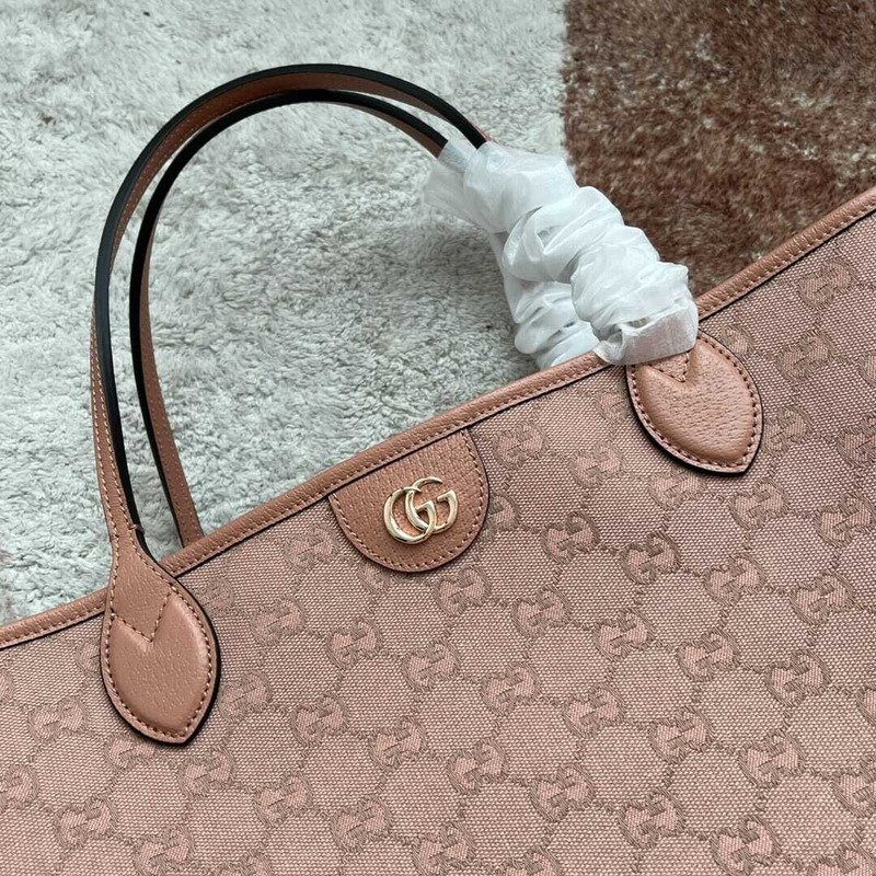 G*u*i ophidia gg large canvas tote pink