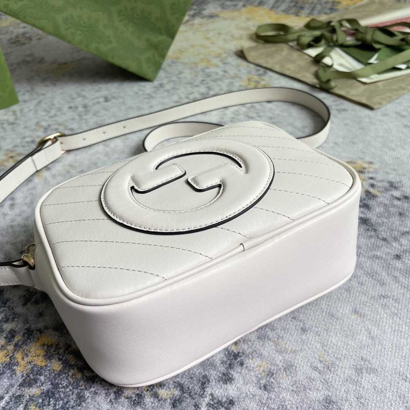 G*u*i blondie small shoulder bag white