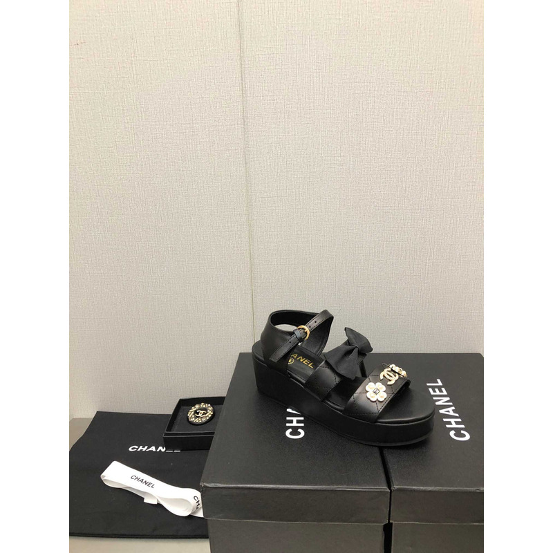 Ch*el platform sandals black