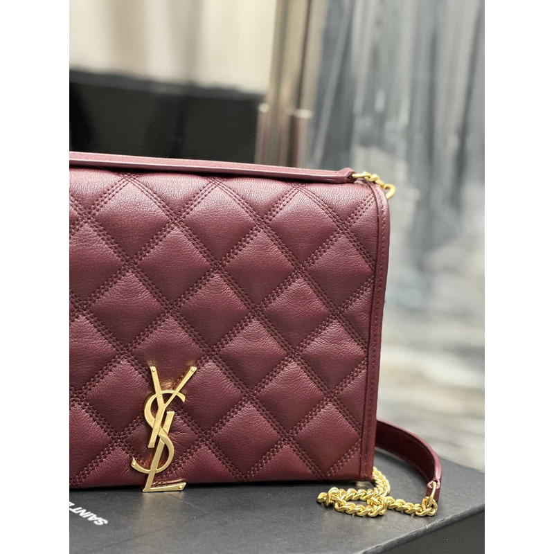 Saint Laurent Becky Shoulder Bag Red