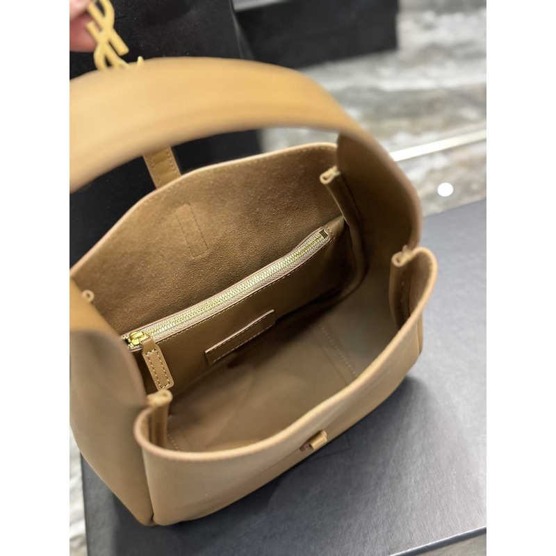 Saint Laurent Le5a7 Hobo Bag Small Yellow