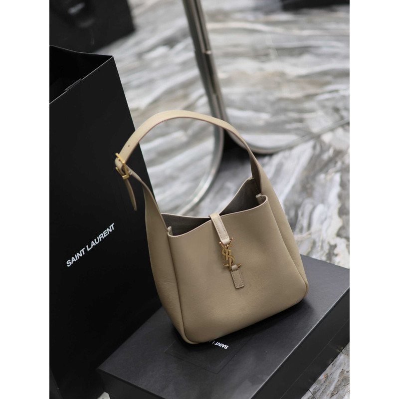 Saint Laurent Le5a7 Hobo Bag Small Brown