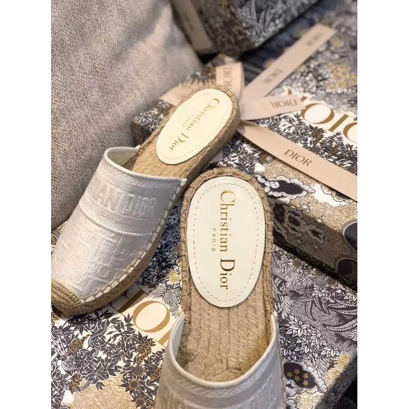 D*or espadrilles mules  white