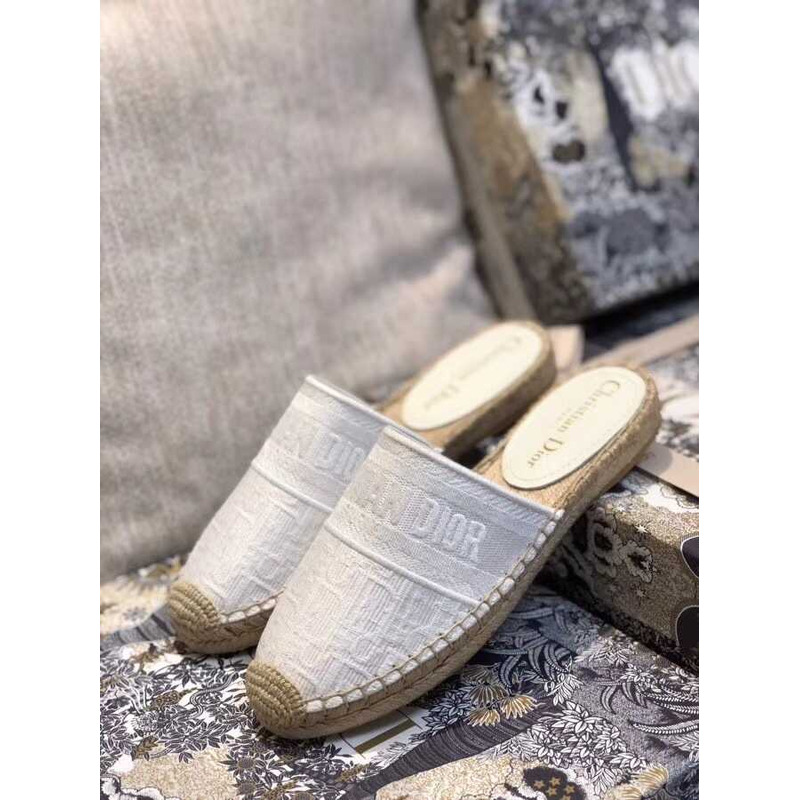 D*or espadrilles mules  white