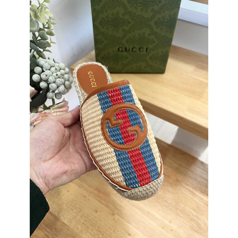 G*u*i interlocking g espadrilles multi color