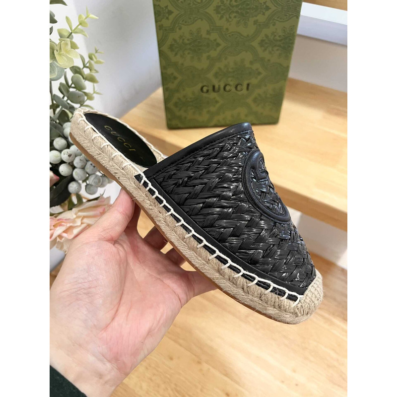 G*u*i interlocking g espadrilles black