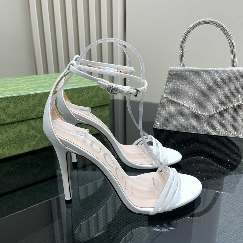 G*u*i stiletto heels white