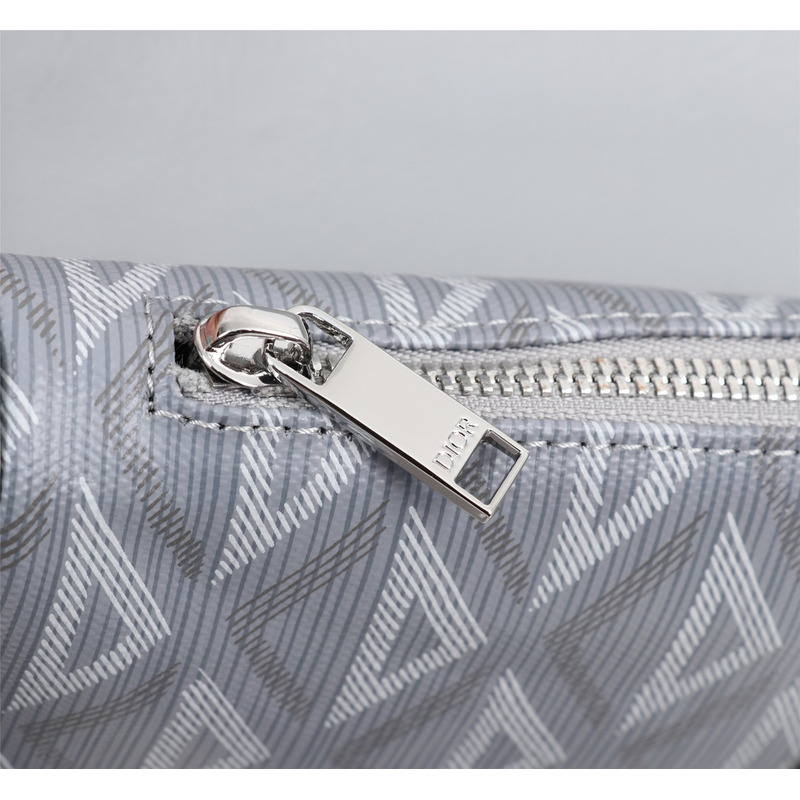 d*or essentials  saddle bag d*or gray cd Di*m*nd canvas and smooth calfskin