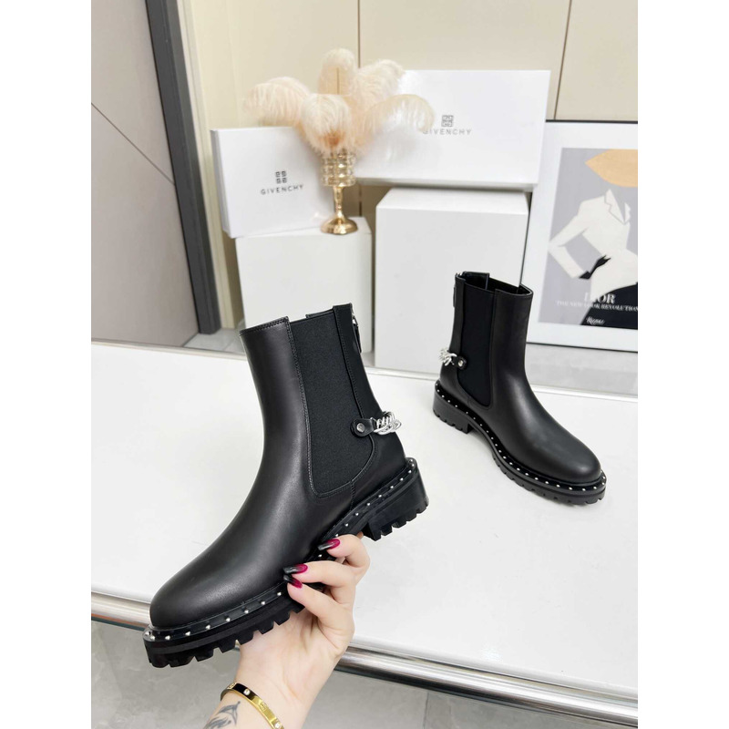 Givenchy Chelsea Chain Boots Black