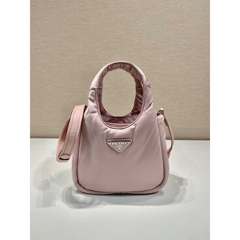 Pra*a soft medium tote nappa leather light pink
