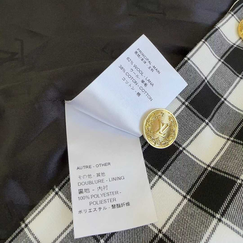 l**is V*t*n vichy check preppy blazer and shorts