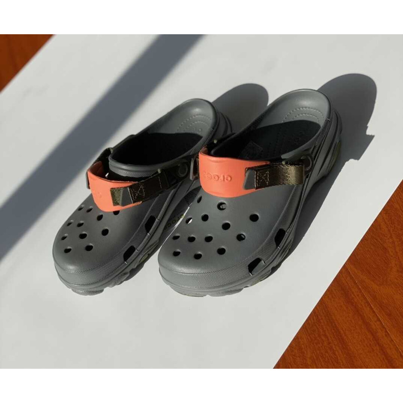 Cr*0*s classic all terrain sandals gray