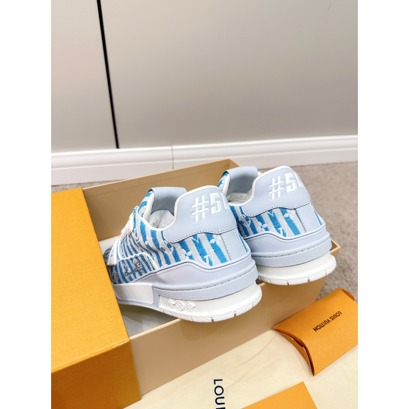 l**is V*t*n trainer stripe monogram blue