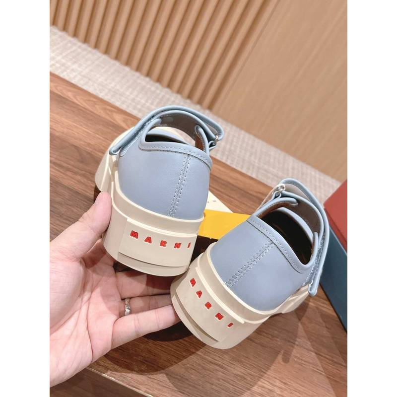 Marni Pablo Touch Strap Low Top Sneakers Blue