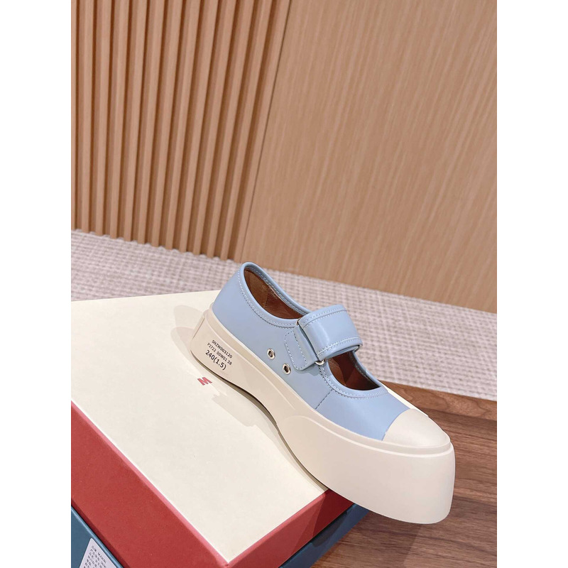 Marni Pablo Touch Strap Low Top Sneakers Blue