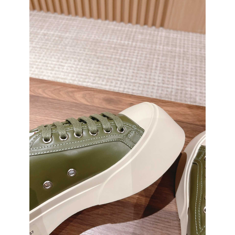 Marni Pablo Canvas Low-top Sneakers Green