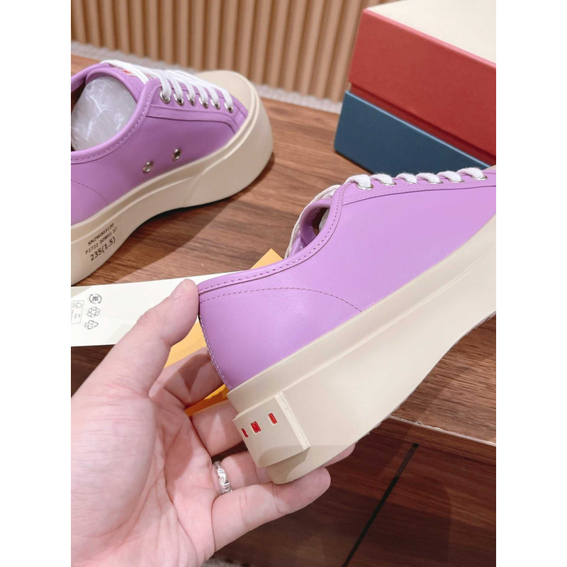 Marni Pablo Canvas Low-top Sneakers Purple