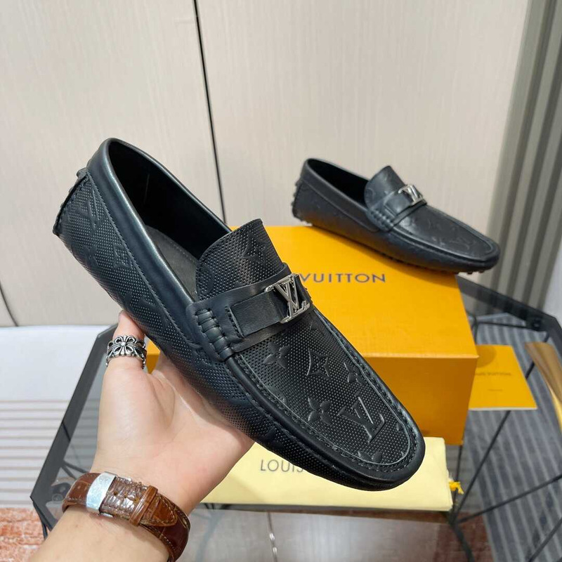 l**is V*t*n hockenheim moccasin loafer black