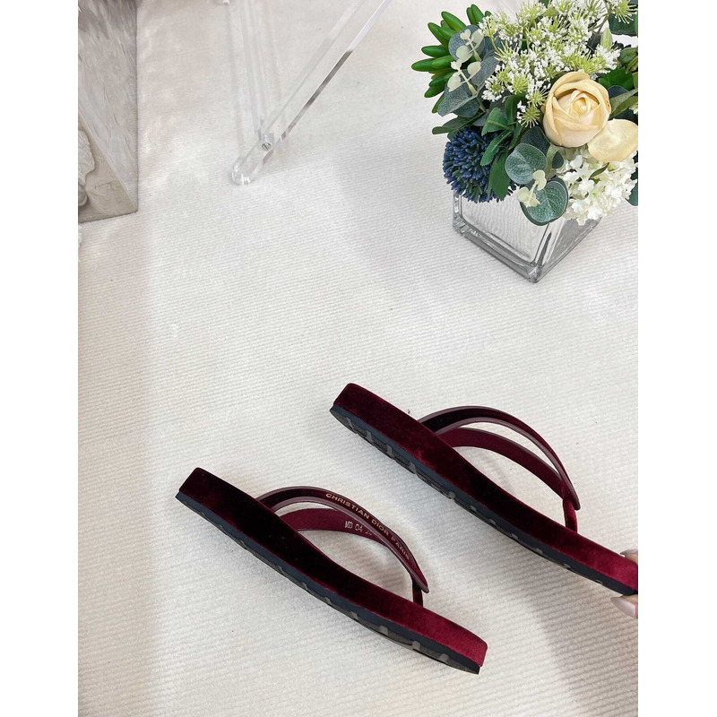 D*orD*or D*orsea flip flops velvet burgundy