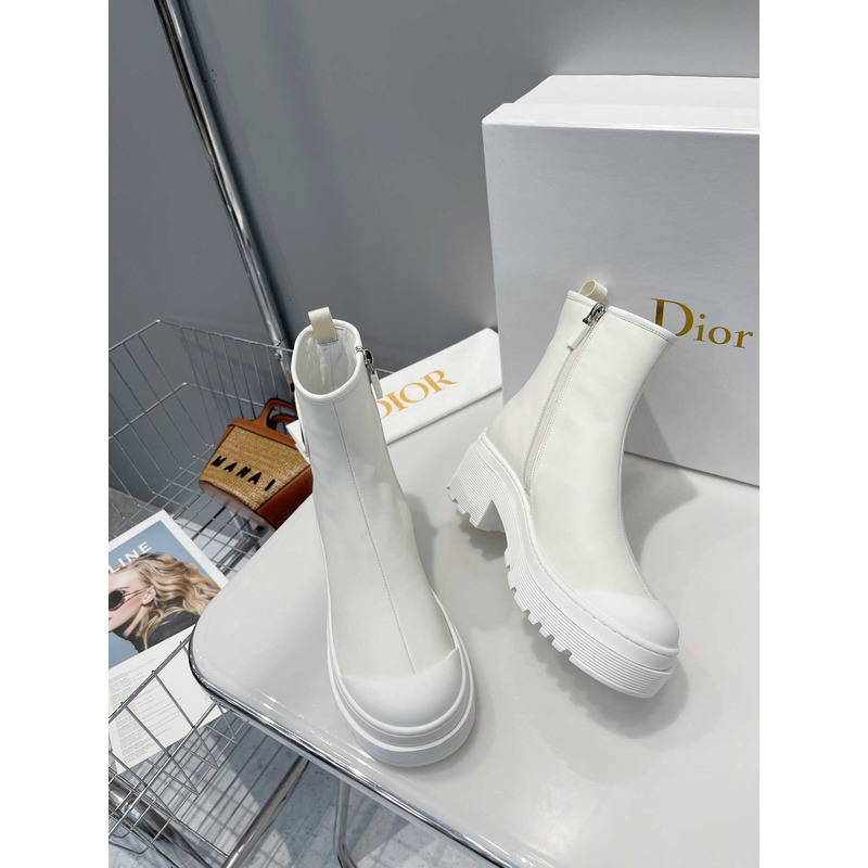 D*or ankle boots white